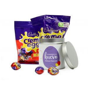 Bote personalizado con huevos de pascua Creme Cadbury