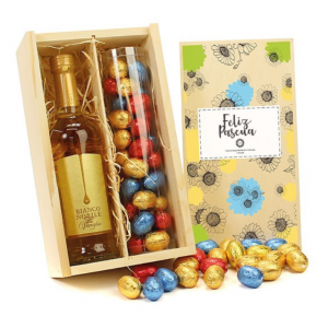 Caja regalo Pascua Chocolate y Licor