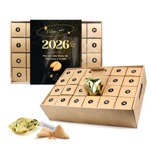 Calendario de Adviento con Galletas de la Fortuna