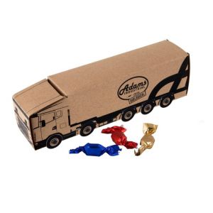 Camión papel kraft personalizado con caramelos