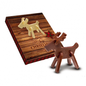 Chocolate Navidad reno 3D
