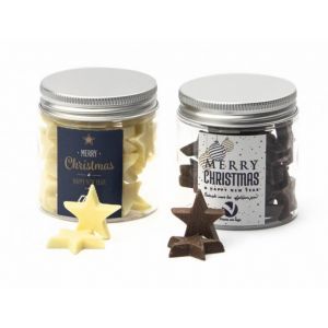 Chocolates de Navidad en botecitos 