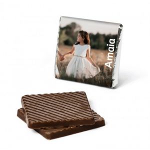 Chocolatinas con foto para comunión