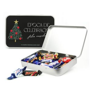 Chocolatinas navideñas en lata 