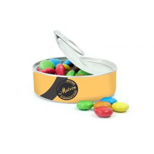 Confeti de chocolate para Navidad en lata abre-fácil