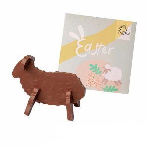 Cordero Pascua de chocolate 3 D