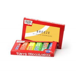 Degustación chocolates Tony's Chocolonely en caja personalizada