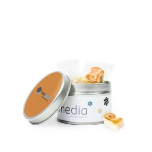 Figuras de mazapán en latita personalizada