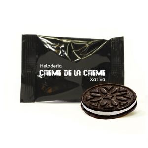 galleta choco-crema personalizada con logo