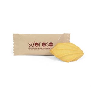 Galleta con envoltorio personalizado hoja