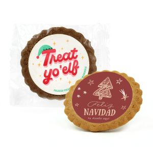 Galleta navidad redonda personalizada
