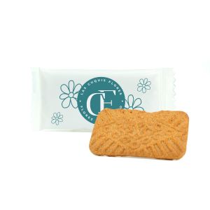 Galleta Speculoos con envoltorio con logo