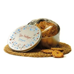 Galletas de mantequilla Navideñas en caja metálica