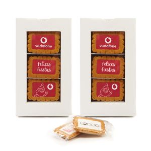Galletas navidad en cajita personalizada