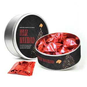 Galletas navideñas de la Fortuna (15 uds) en bote metálico
