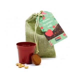 Kit de cultivo de café en saco yute