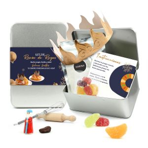 Kit Roscón de Reyes Hazlo Tú Mismo en Lata Personalizada