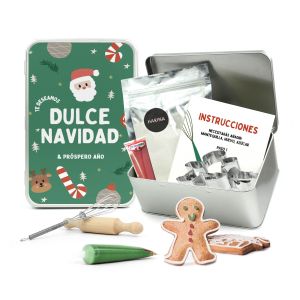 Kit Galletas Navidad Hazlo Tú Mismo en Lata Personalizada