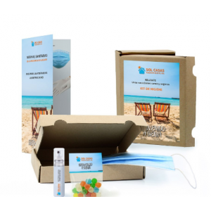 Kit sanitario en caja postal