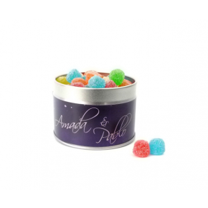 Latita con gotas dulces para San Valentín