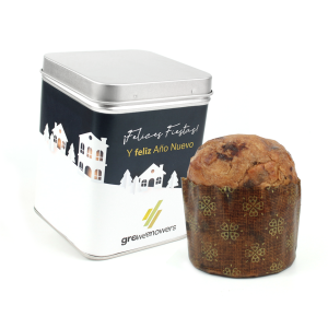 Panettone en caja personalizada