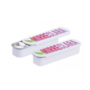 Pastillero personalizado con caramelos menta