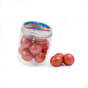 Perlas de chocolate en bote personalizado para San Valentín