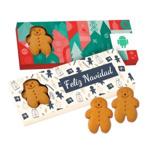 Sres. Galletas navidad de jengibre con caja personalizada