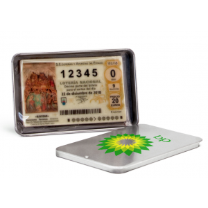 Tableta chocolate personalizada medida tarjeta