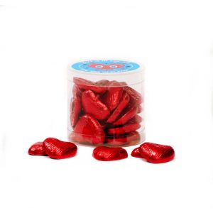 Tubito corazones de chocolate para San Valentin